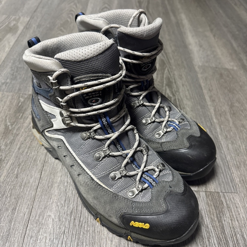 Asolo Flame GTX Men's Hiking Boots Size 11 US Graphite/Gunmetal Gore-Tex
